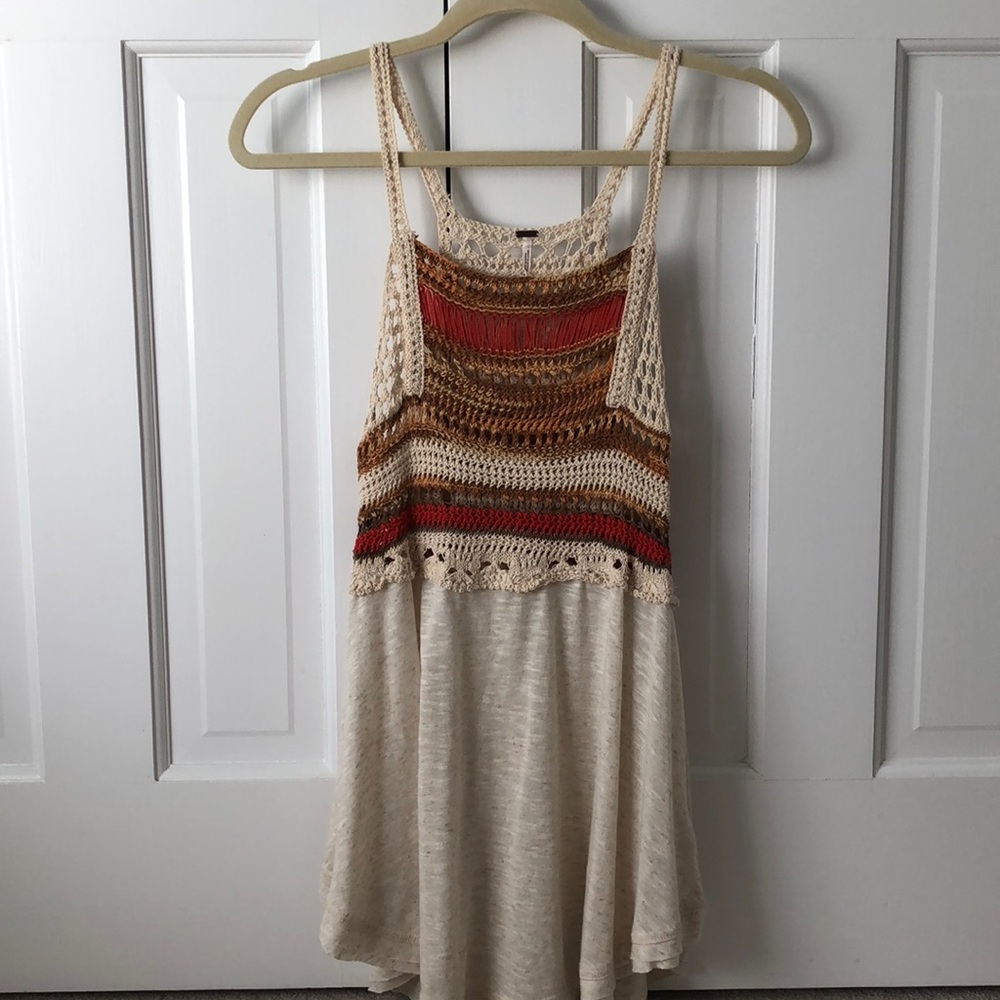 Free People - Long Crotchet Tank Top